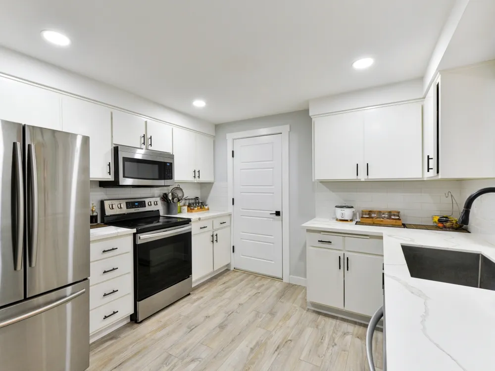 Kitchen remodel plans, permit documents and new cabinetry prepared for professional installation