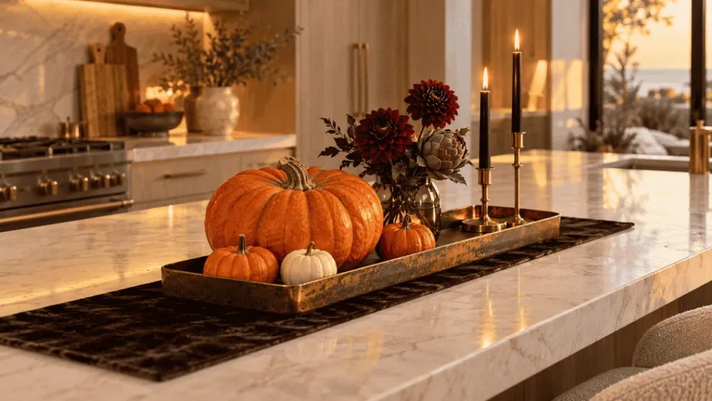 Luxury Halloween Copper Island Centerpiece