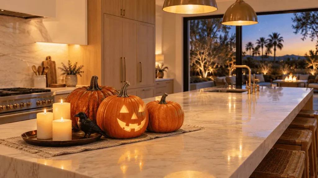 Elegant Halloween Kitchen Glow